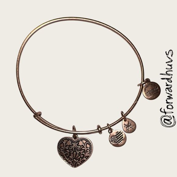 Bundle Sale 3 for $15 | Alex and Ani Rafaelian Rose Gold Tulip Bracelet - Picture 1 of 6